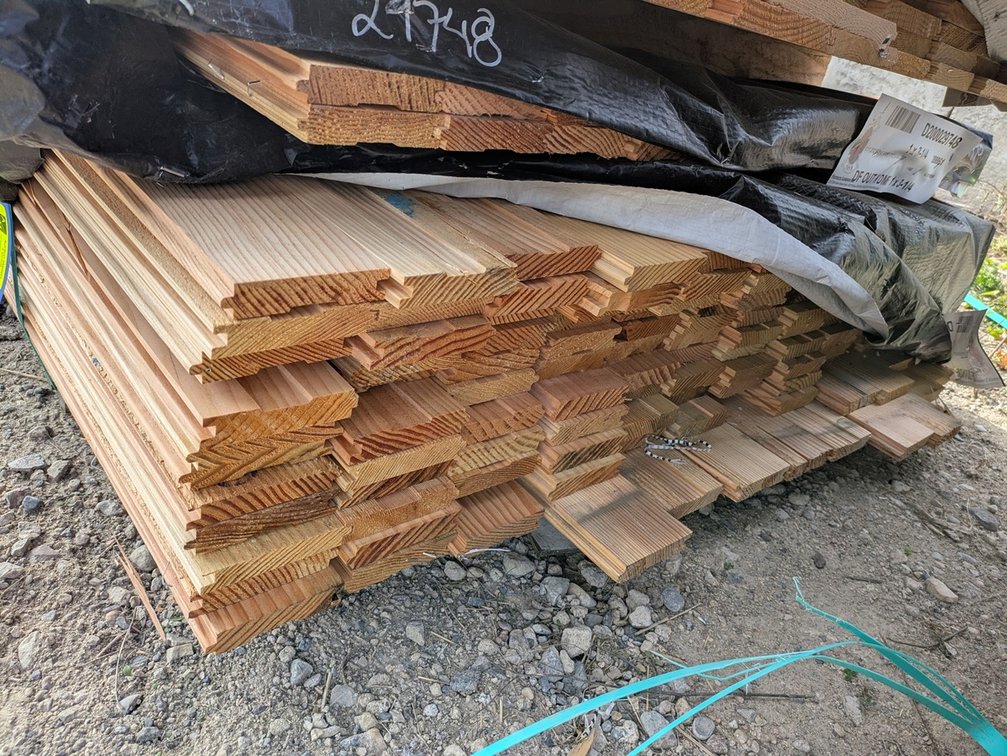 Douglas Fir 1"x4" D&M Flooring KD Outs, 1891 Linear Feet, 11' to 16' Lengths