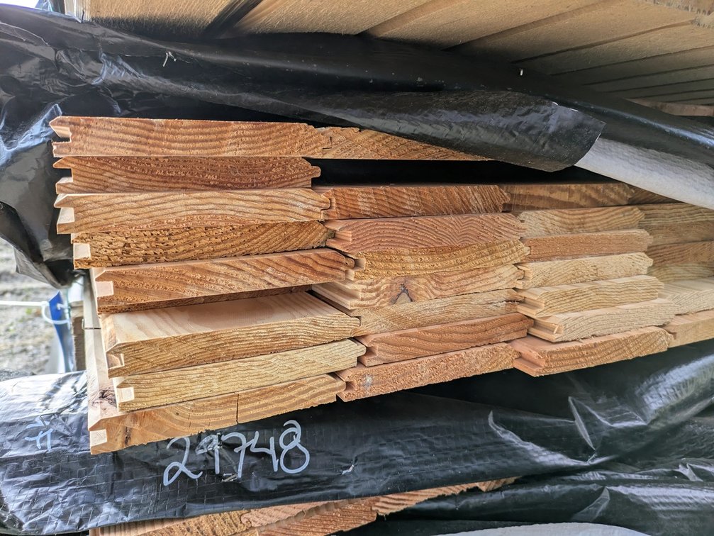 Douglas Fir 1"x6" Tongue and Groove KD Outs, 883 Linear Feet, 377 Sq. Ft., 11' to 20' Lengths
