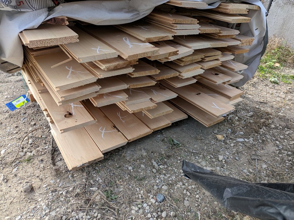 Hemlock 1"x6" Tongue and Groove KD Outs, 1009 Linear Feet, 493 Sq. Ft., 3' to 5' Lengths