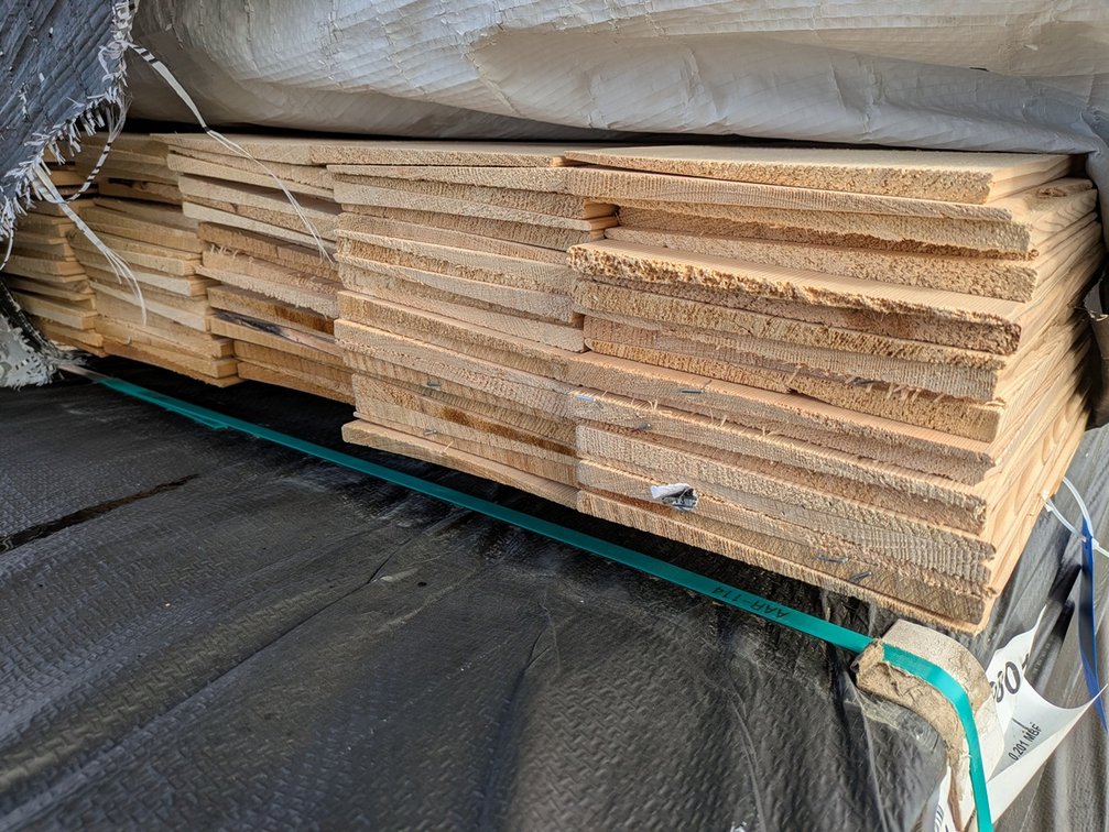 Hemlock 1"x8" Bevel Siding KD Outs, 1024 Linear Feet, 608 Sq. Ft., 8' Lengths