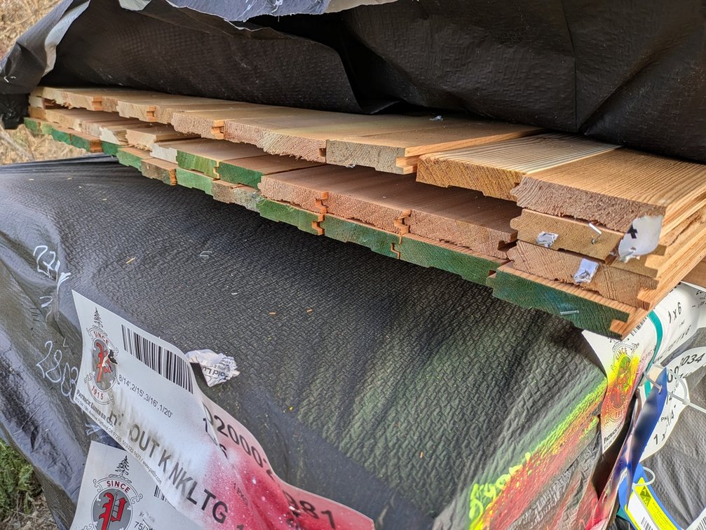 Douglas Fir 1"x4" D&M Flooring KD Outs, 601 Linear Feet, 156 Sq. Ft., 10' to 20' Lengths