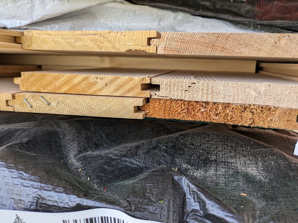 Hemlock 1"x6" Tongue and Groove KD Outs, 365 Linear Feet, 178 Sq. Ft., 10' to 16' Lengths