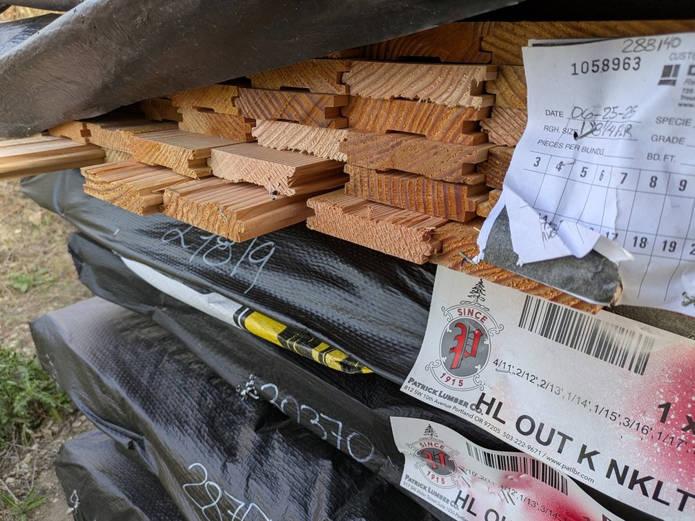 Douglas Fir 1"x4" Flooring KD Outs, 1050 Linear Feet, 273 Sq. Ft. 14' Lengths