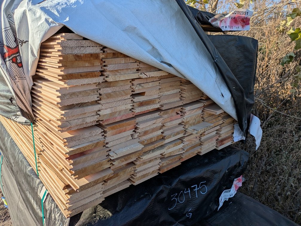 Hemlock 1"x6" Tongue and Groove KD Outs, 1775 Linear Feet, 379 Sq. Ft., 6' to 11' Lengths