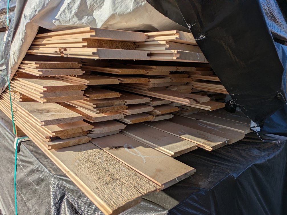 Hemlock 1"x6" Tongue and Groove KD Outs, 628 Linear Feet, 307 Sq. Ft., 3' to 5' Lengths