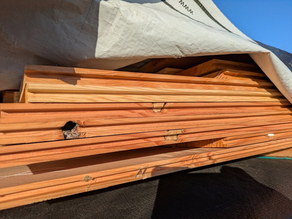 Douglas Fir 1"x6" Tongue and Groove KD Outs, 358 Linear Feet, 152 Sq. Ft., 3' to 5' Lengths
