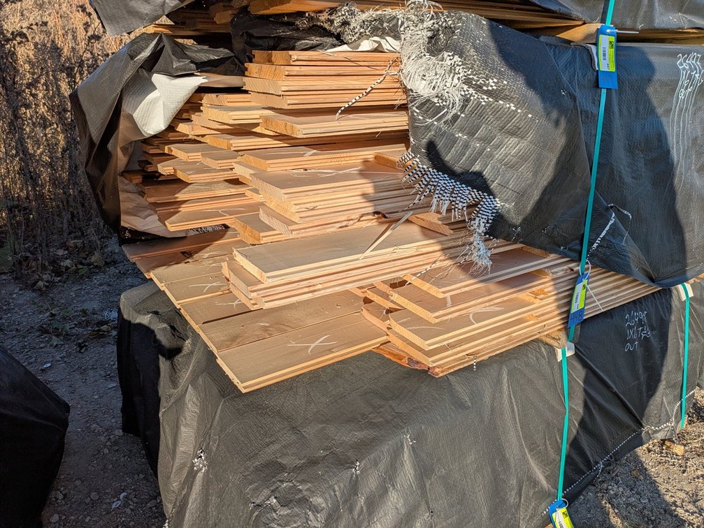Hemlock 1"x6" Tongue and Groove KD Outs, 992 Linear Feet, 485 Sq. Ft., 3' to 5' Lengths