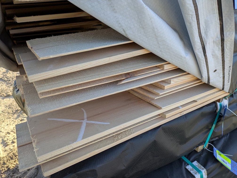 Hemlock 1"x8" Bevel Siding KD Outs, 1040 Linear Feet, 4' Lengths