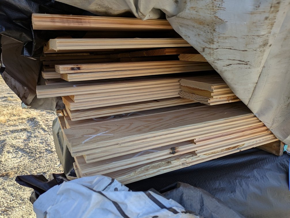 Douglas Fir 1"x6" Tongue and Groove KD Outs, 595 Linear Feet, 254 Sq. Ft., 3' to 5' Lengths