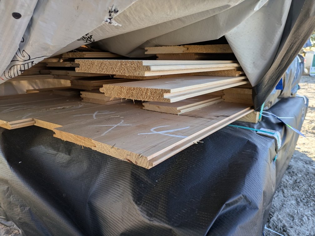 Hemlock 1"x6" Tongue and Groove KD Outs, 305 Linear Feet, 3' to 5' Lengths