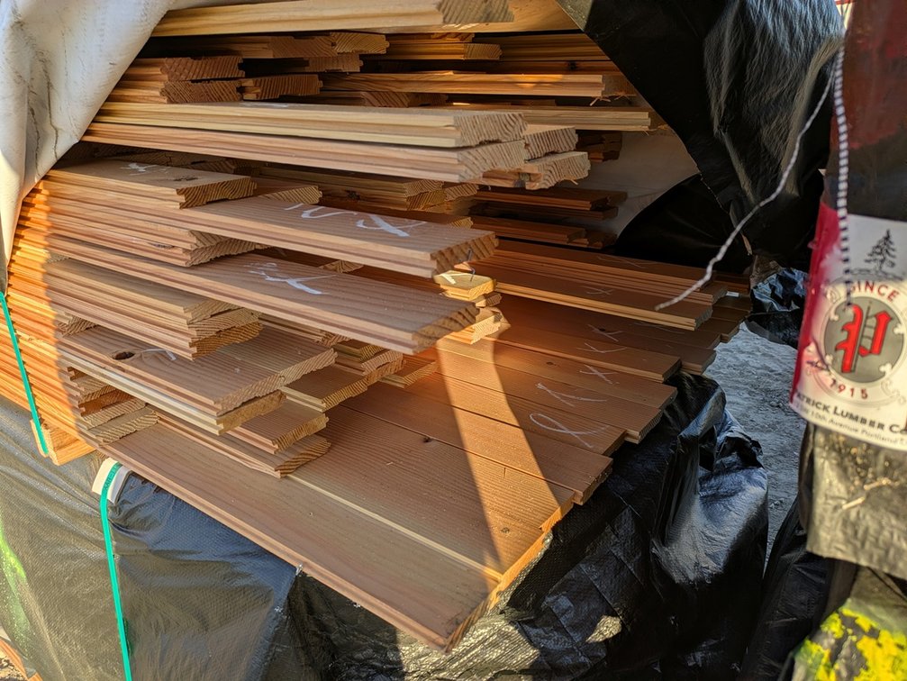 Douglas Fir 1"x4" Tongue and Groove Flooring KD Outs, 1342 Linear Feet, 335 Sq. Ft., 3' to 5' Lengths