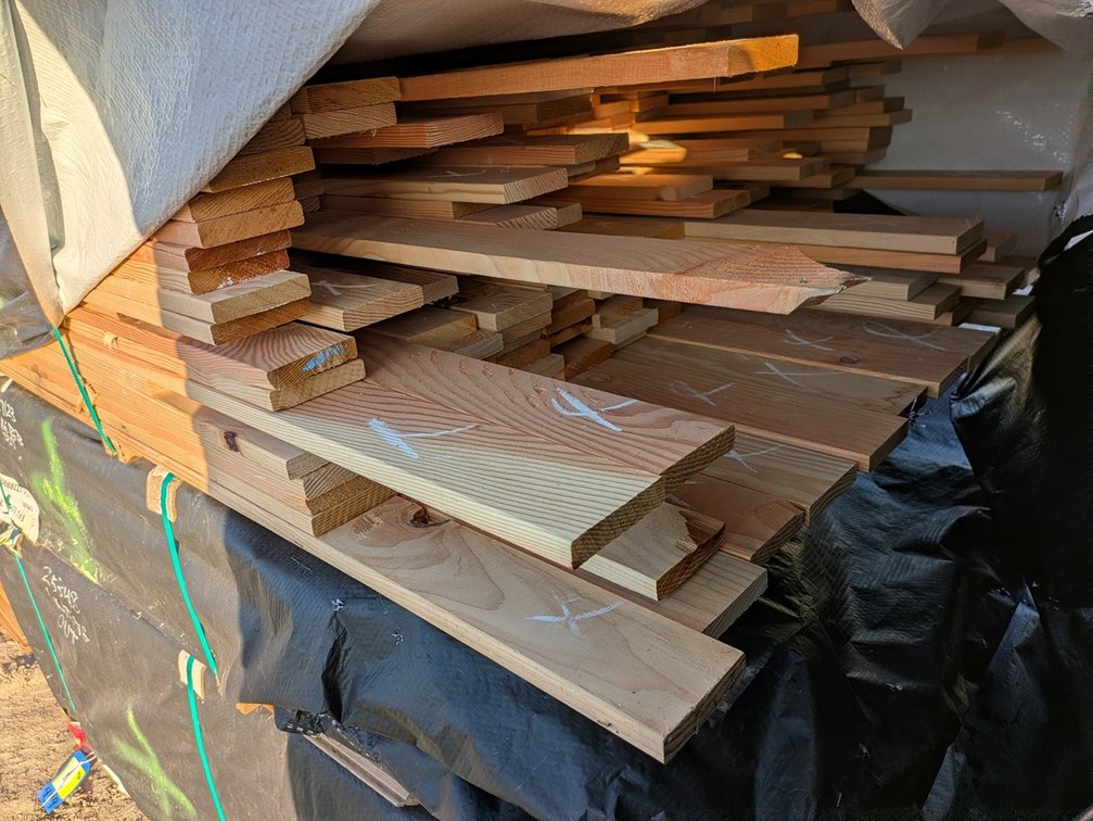 Douglas Fir 1"x4" S4SEE KD Outs, 1064 Linear Feet, 4' Lengths