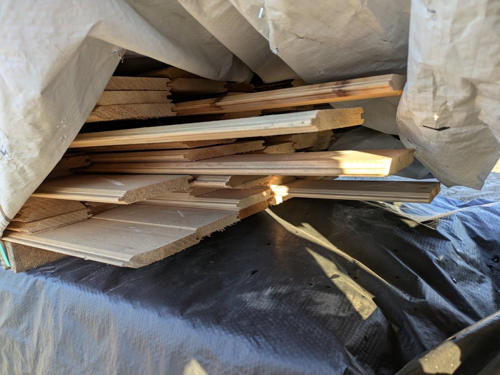 Hemlock 1"x6" Tongue and Groove 733R KD Outs, 436 Linear Feet, 3' to 5' Lengths