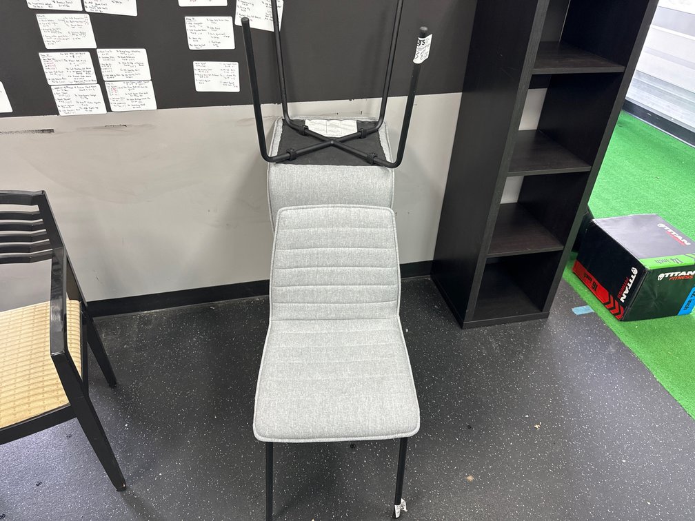 (3) Armless Cushion Office Chairs