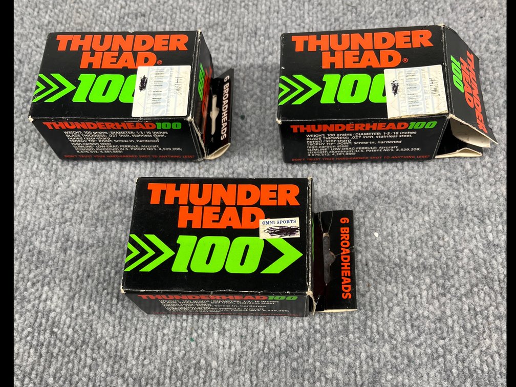 (3) Boxes Thunder Head