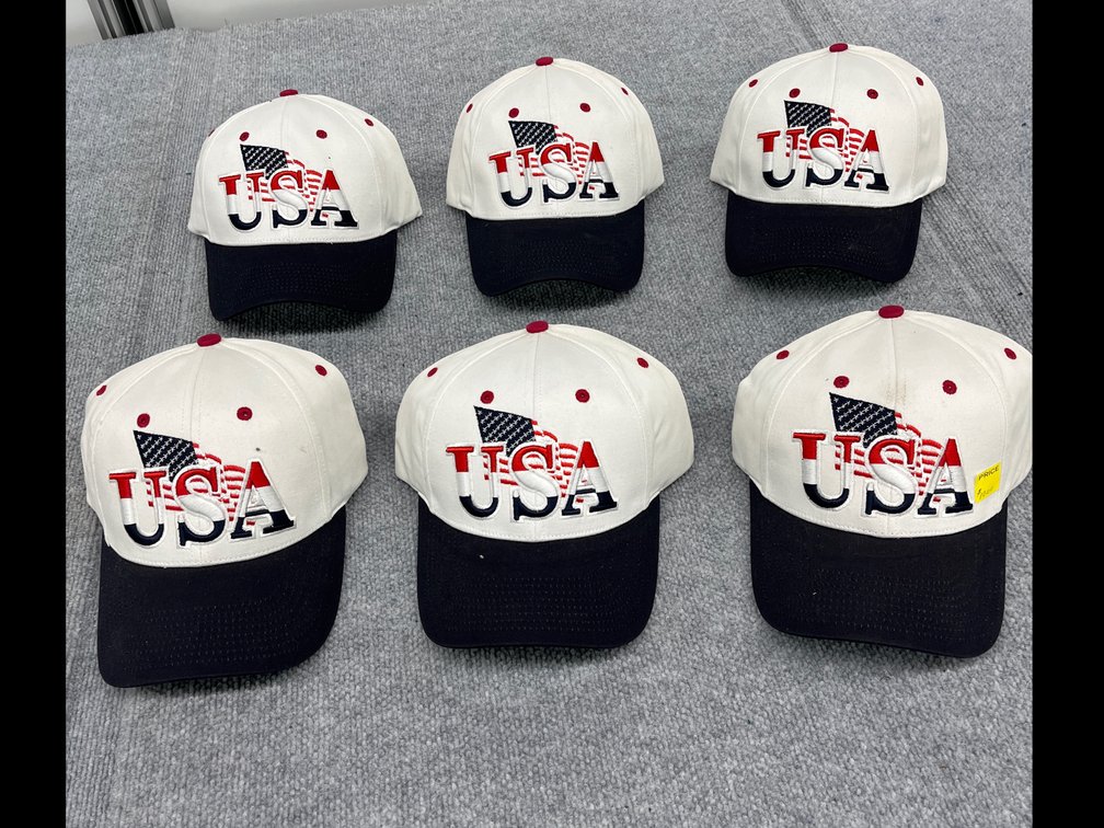 (6) U.S.A Hats