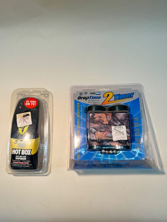 2pc Dual Electronic Scent Dispenser / Hot Box Auto Lure Scent Dispenser