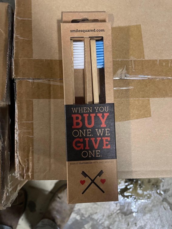 7 Cases of 2-Pack Bamboo Tooth Brushes