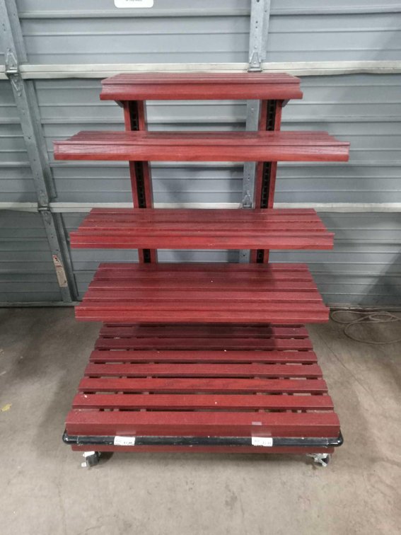 Bread Display Rack On Casters