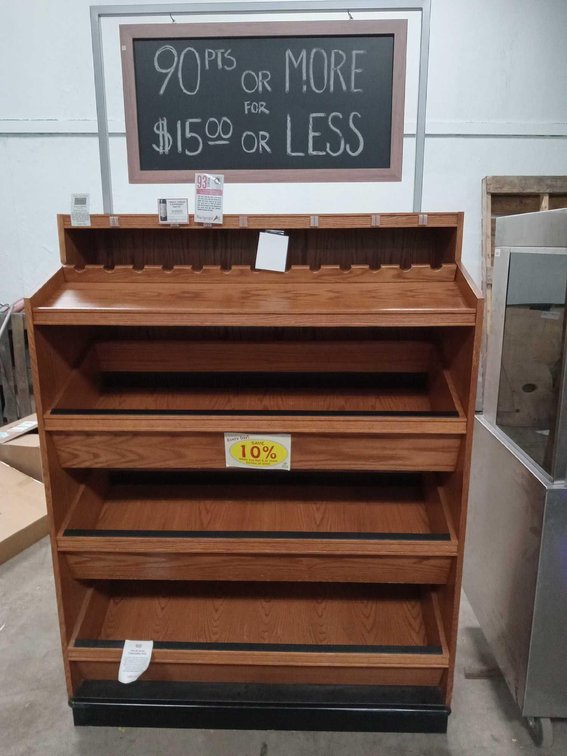 Wood Wine Shelf