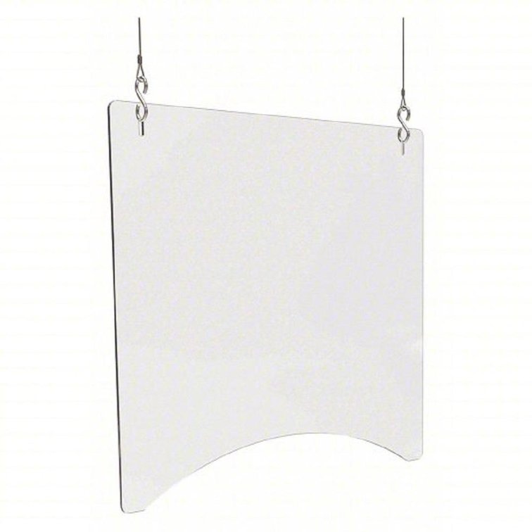 Polycarbonate Hanging Sneeze Guard