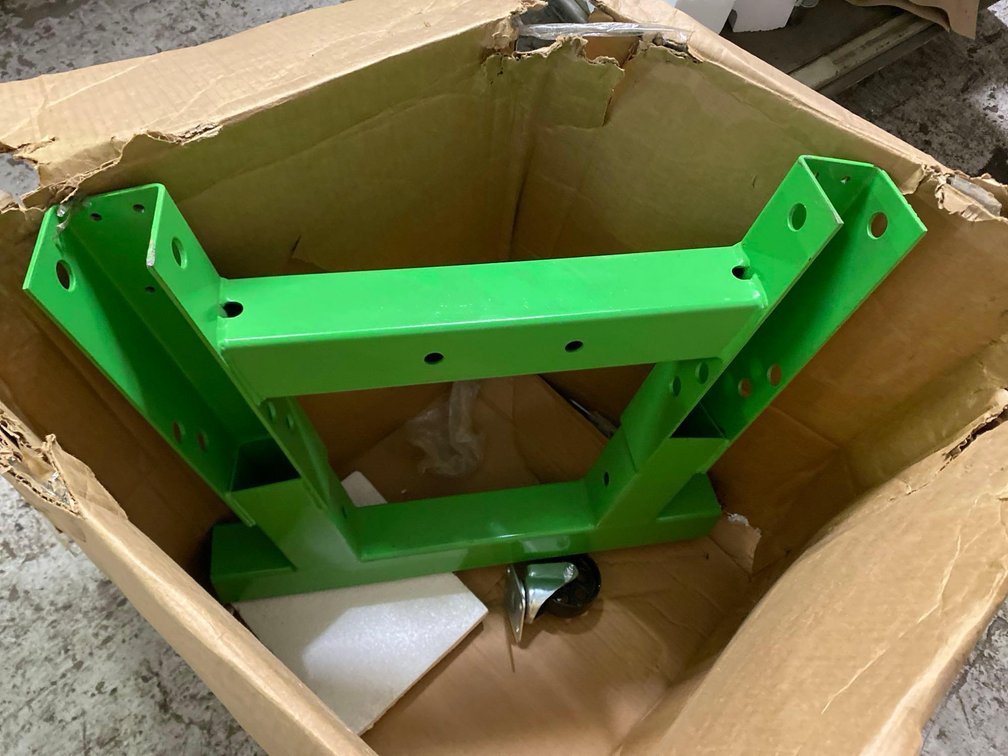 Metal Support Leg With Caster Wheels