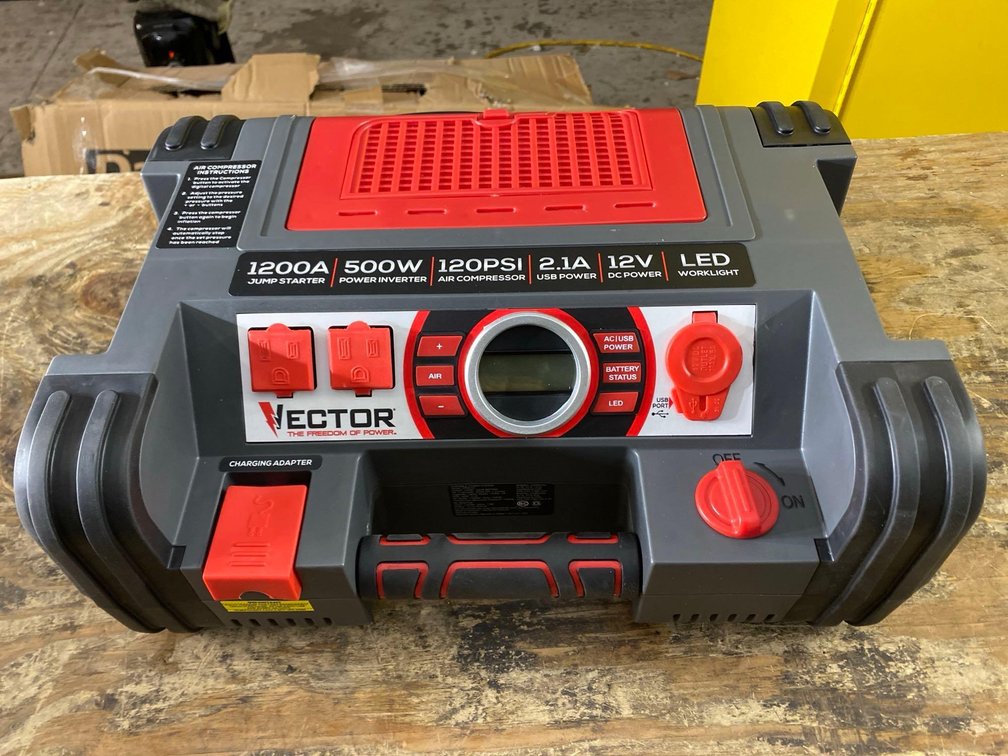 1200A Jump Starter-Portable Power Station 120V AC