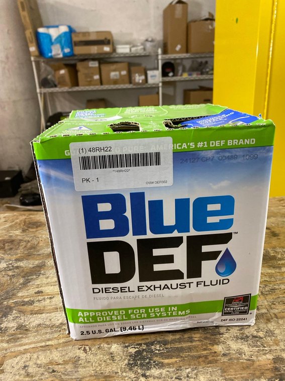 2.5 gal. Blue Def Diesel Exhaust Fluid