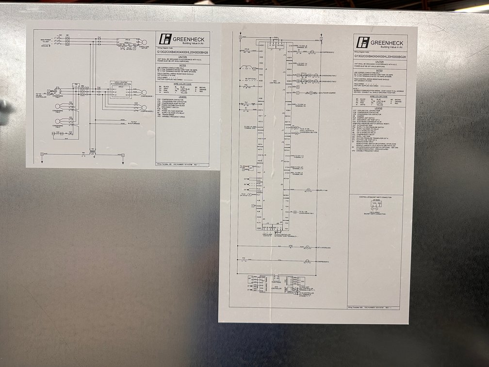 Image for Green Heck Model RV-45-251-N-F1 Duct Air Conditioning Unit - New, Never Installed
