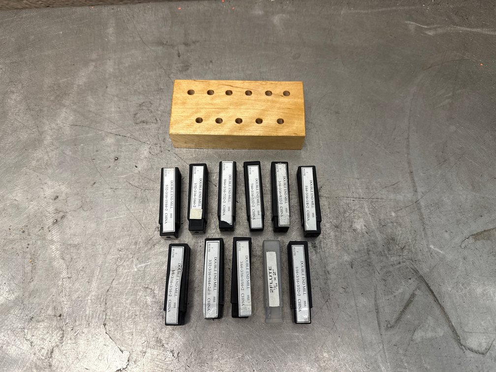2 Slute Double Ended End mill Set