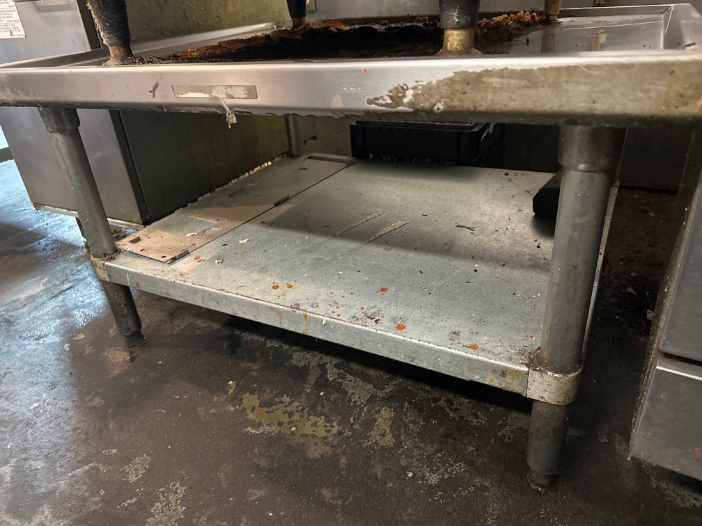 Stainless Steel Equipment Stand With Galvanized Lower Shelf