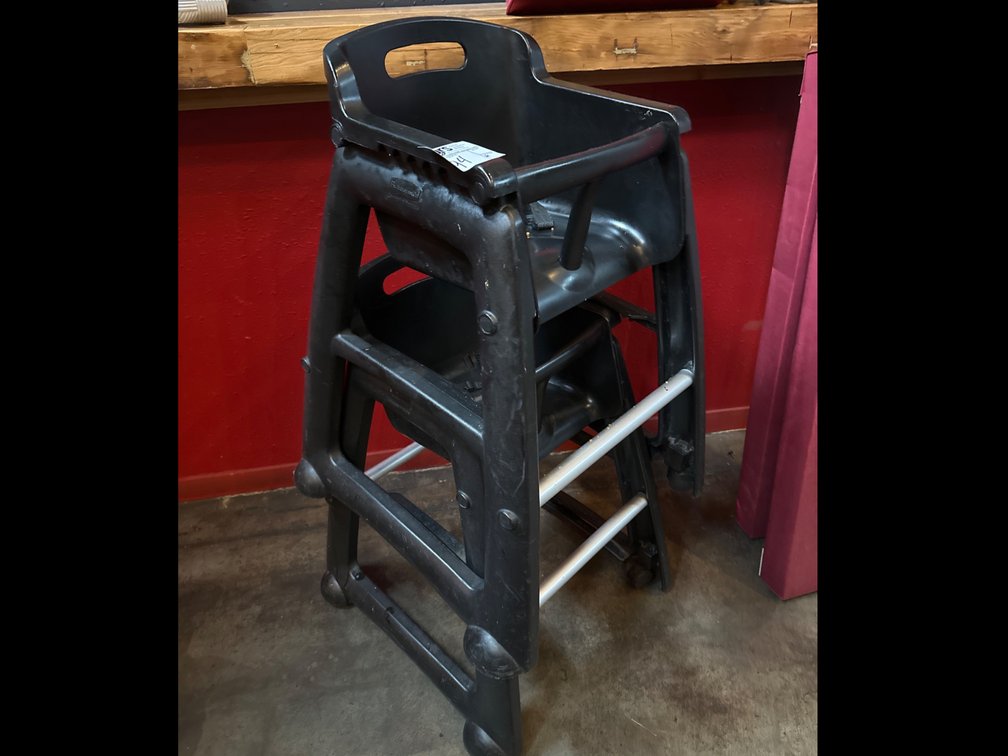 High Chairs - Plastic Black