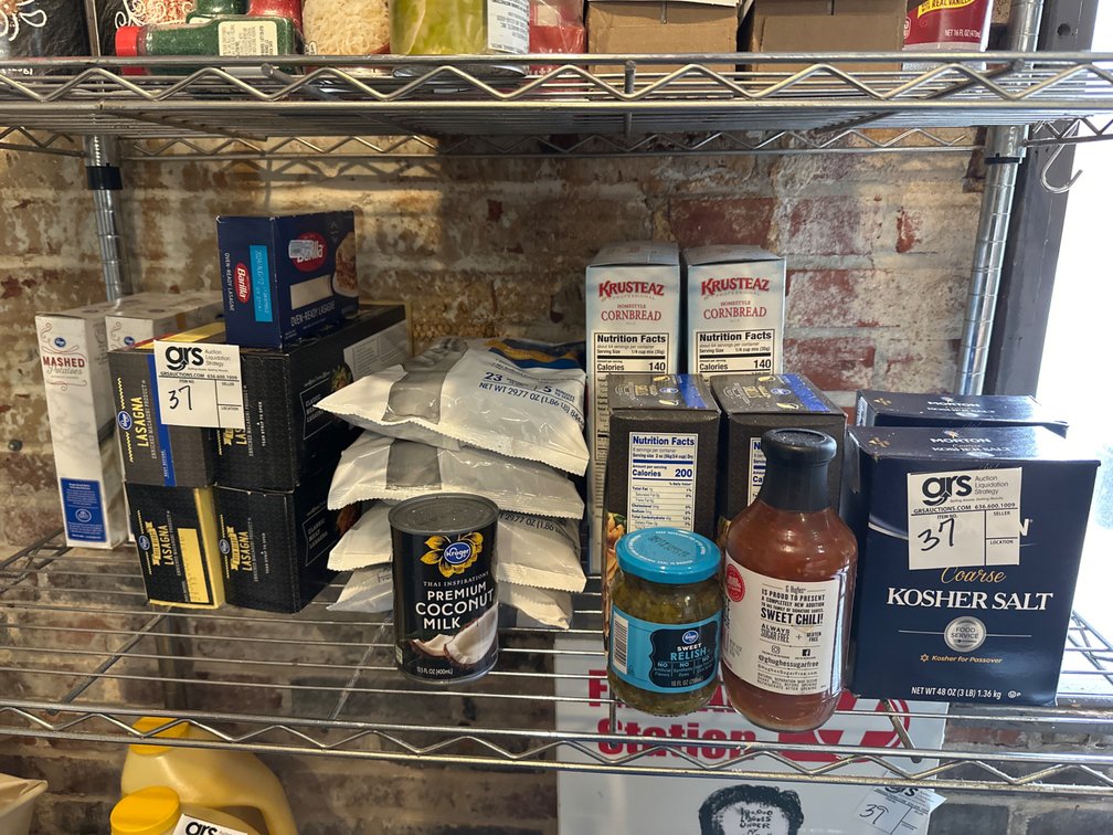 Kosher Salt, Corn Bread mix, Lasagna Noodles, Pinto Beans, Mashed Potatoes