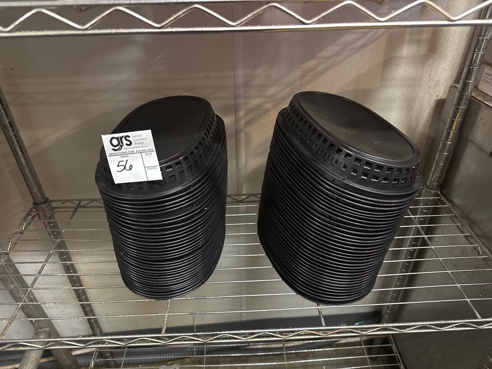 (60) Plastic Chip Baskets