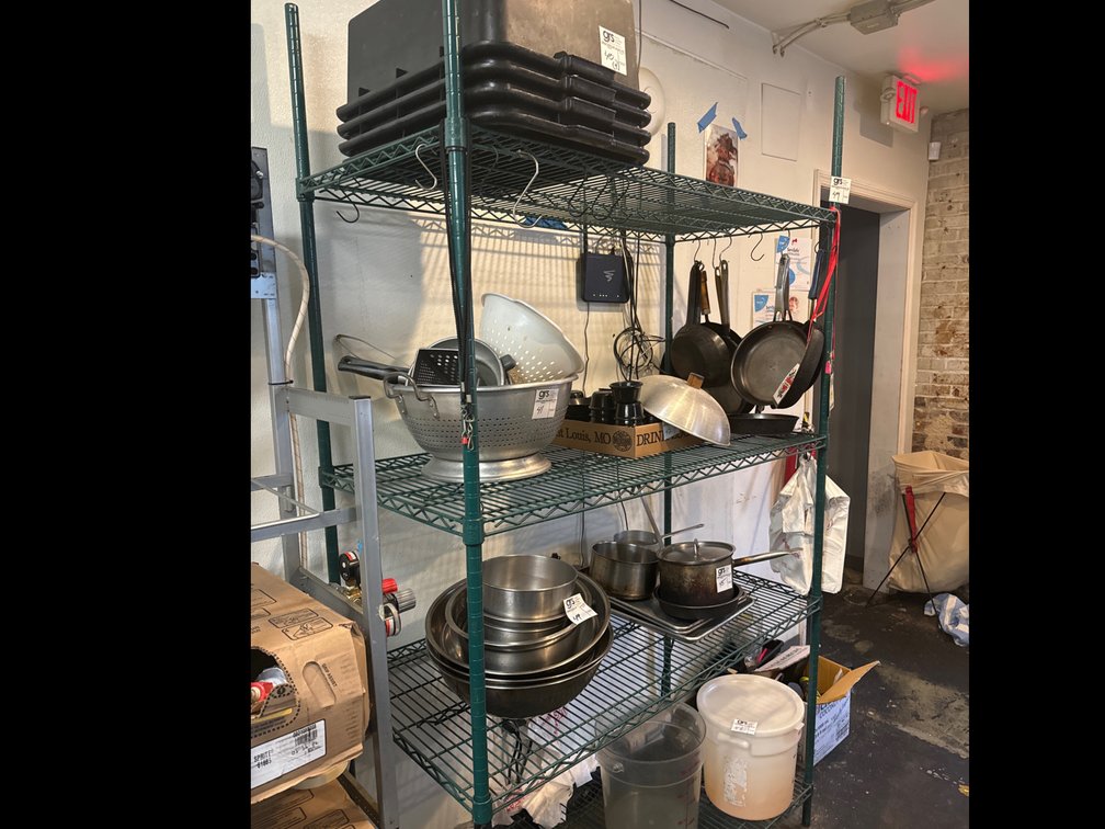 4-Tier Wire Rack Green