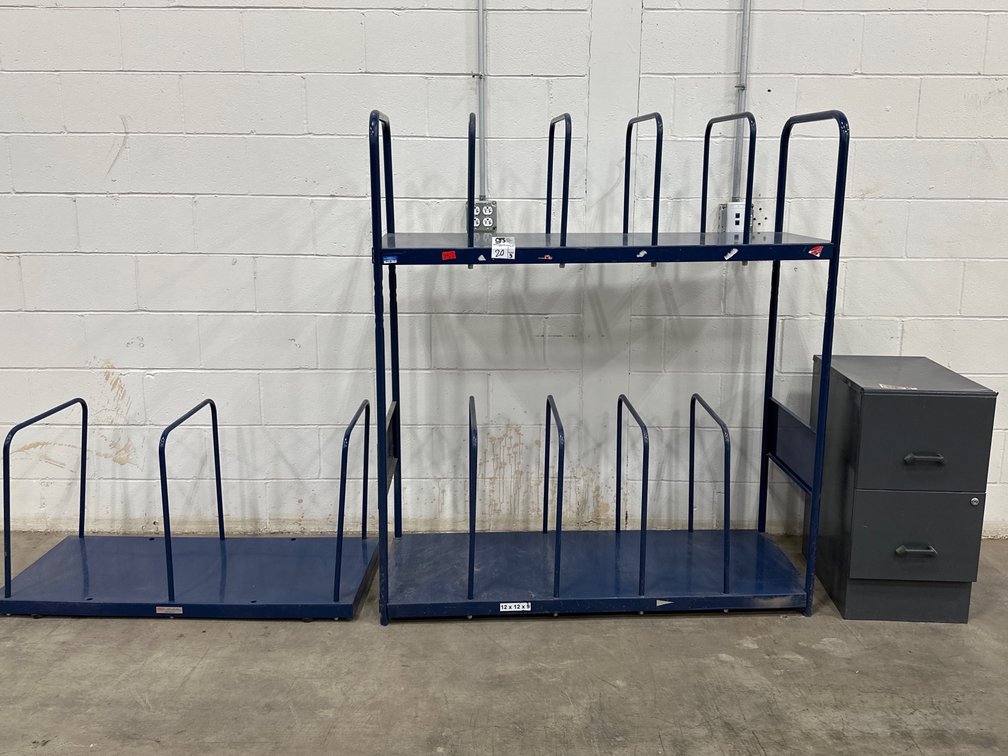 Metal Racks w/ 2-drawercabinet