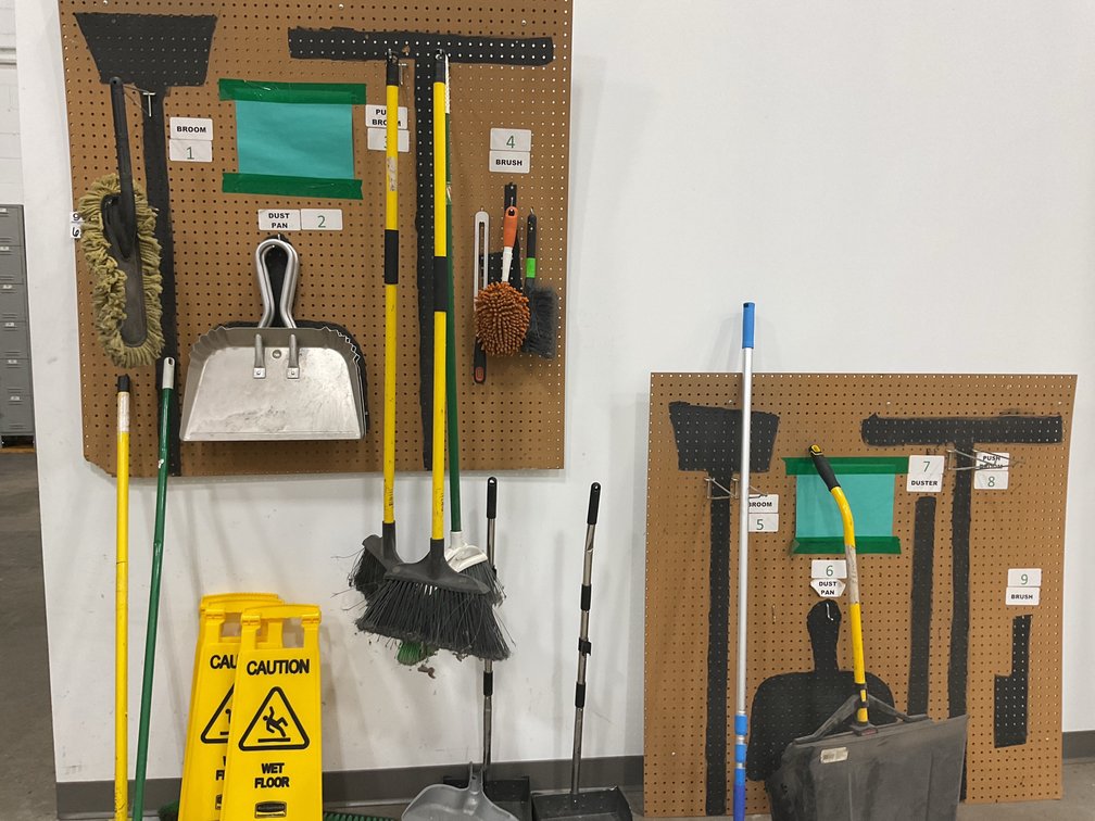 Brooms, Dust Pans and More