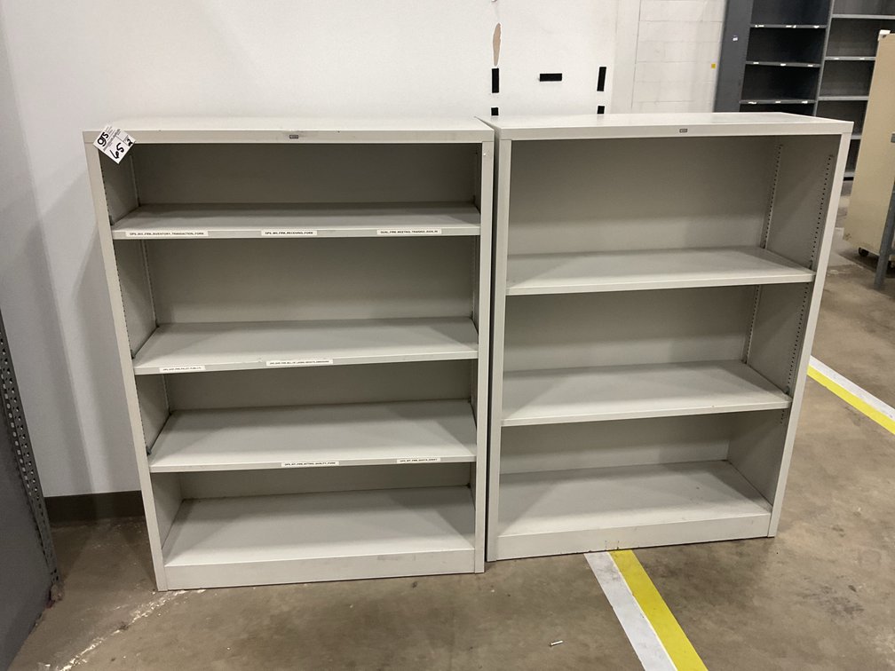 (2) Metal Shelf