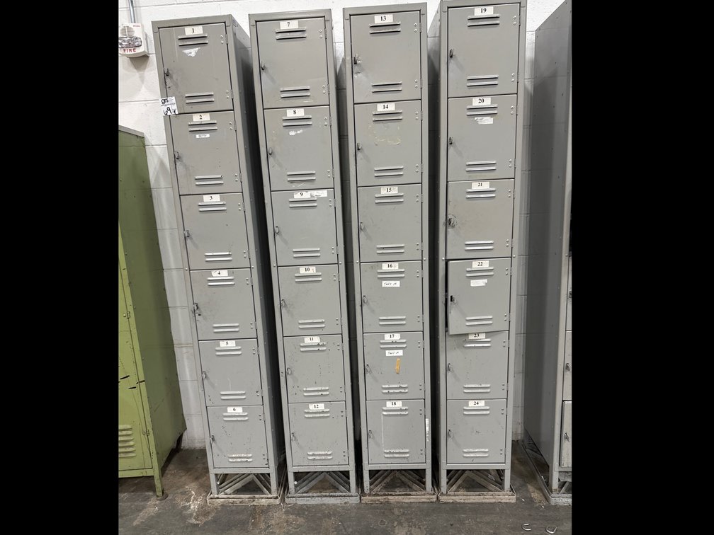 (4) 6-section Locker