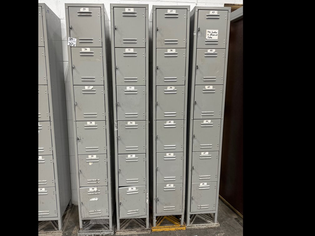 (4) 6-section Locker
