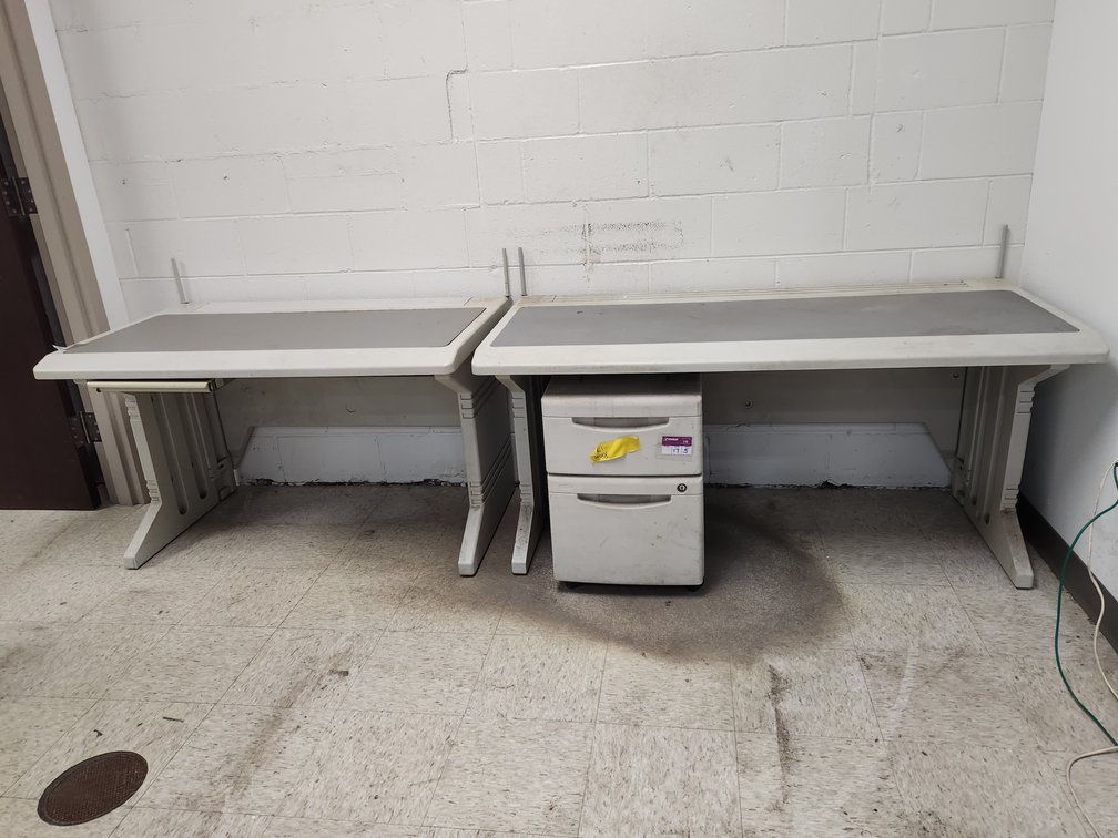 (2) plastic Desk
