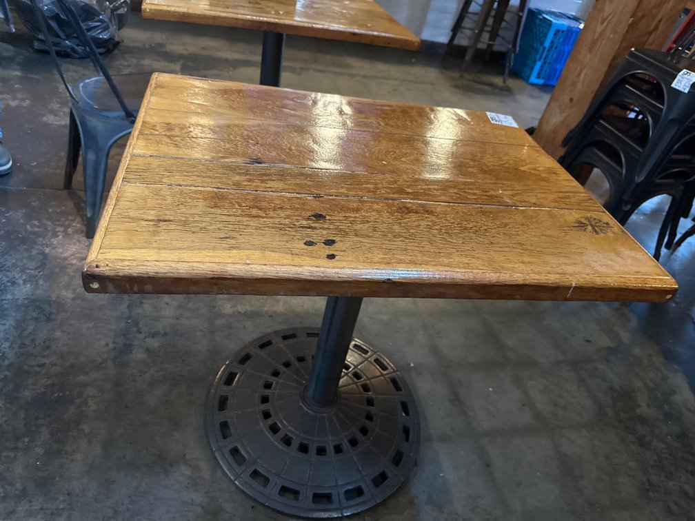 Dining Tables with Steel Cast