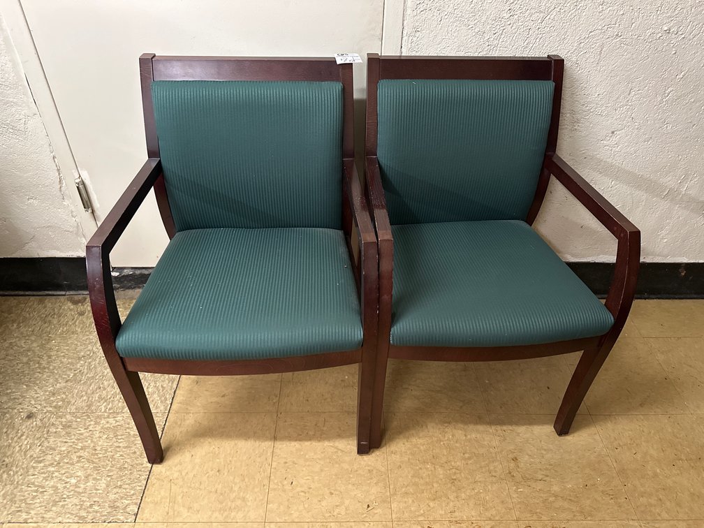 (2) Upholstered Armchairs
