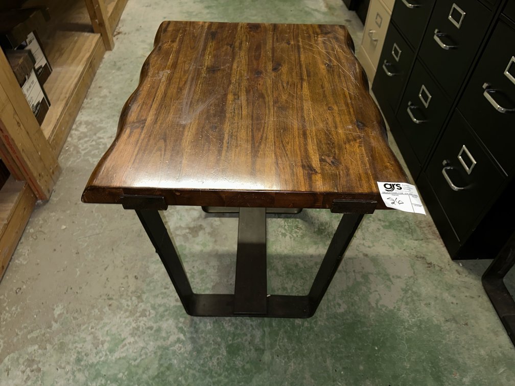 Wood Top w/ Steel Base