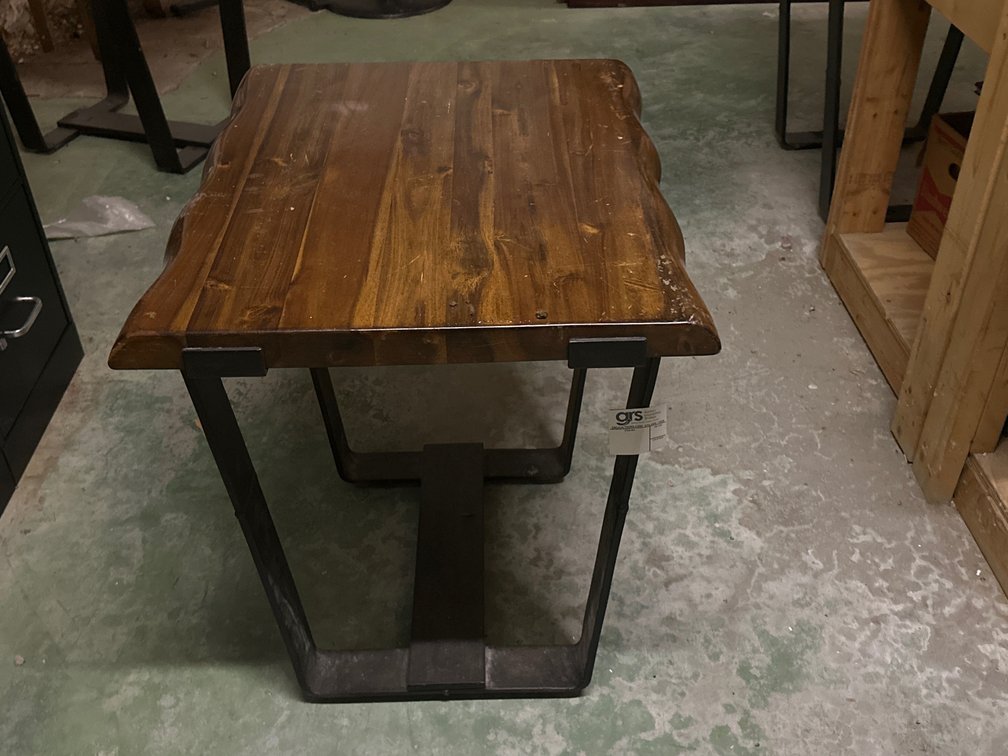 Wood Top w/ Steel Base