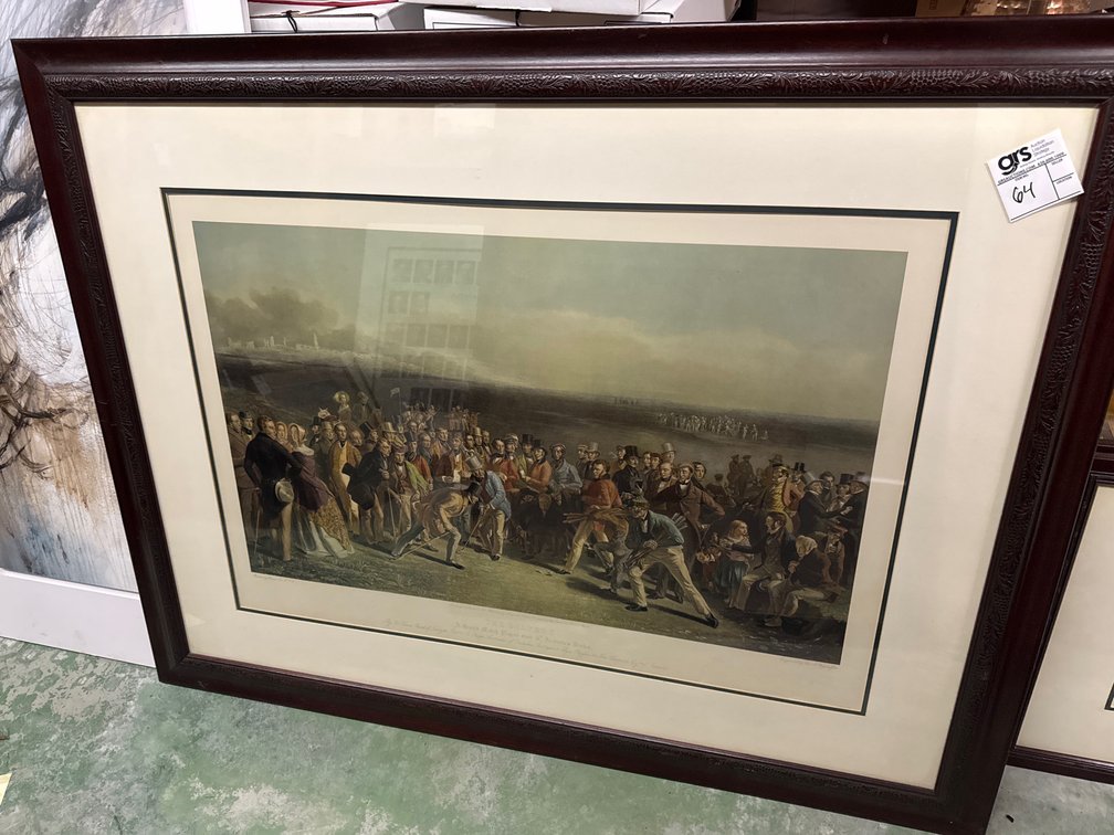 Framed Print of Victorian Golf Event