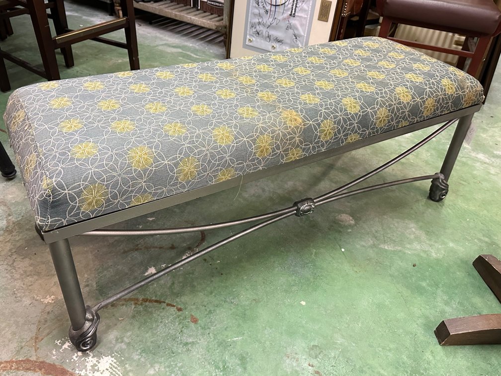 Upholstered Bench w/ Steel Frame