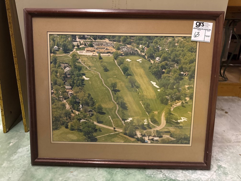 Framed Aerial of Greenbriar Country Club