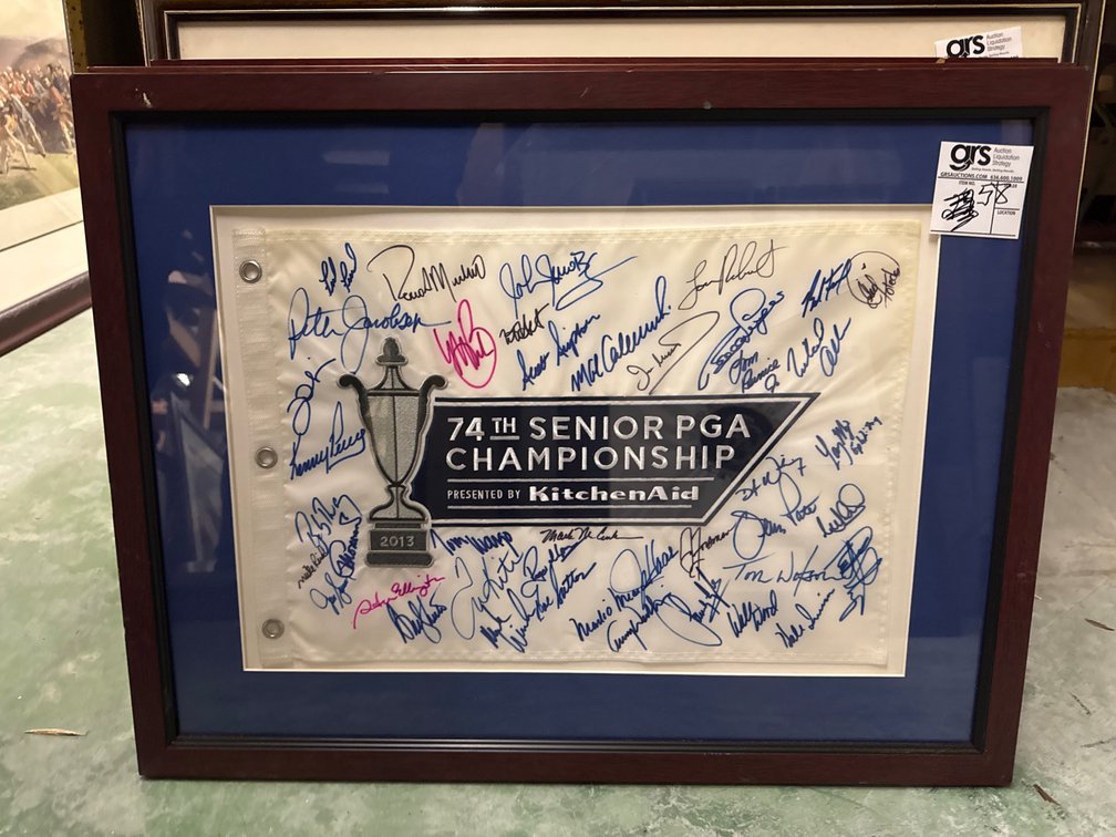 74th PGA Championship 2013 Signed Flag