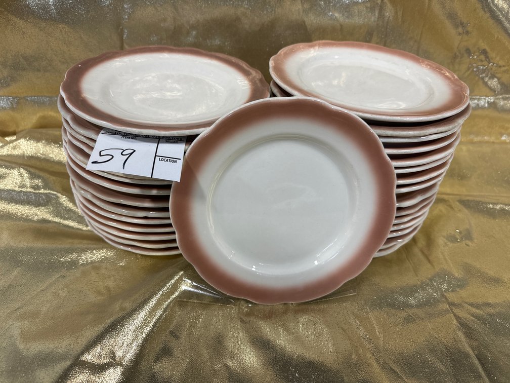 (9) 9.5" Plates and (13) 7" Plates